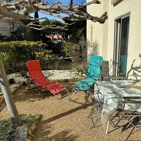 Appartement Centre Village Rez-De-Jardin Parking Prive Et Wifi Daire Le Barcarès