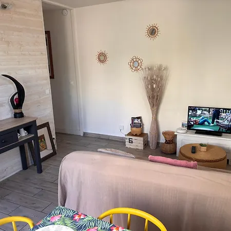 Appartement Centre Village Rez-De-Jardin Parking Prive Et Wifi Le Barcarès